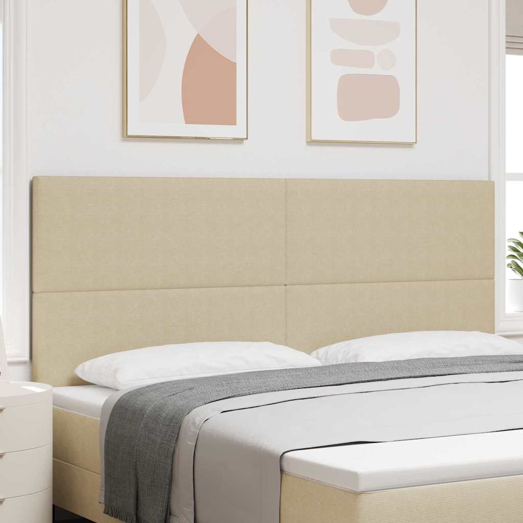 Hoofdbord Lichtgroen Grijs 200 cm Katoen Stof is nu te koop bij PeponiXL, paradijselijk wonen!
