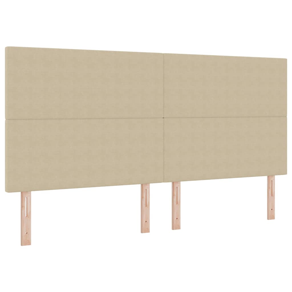 Hoofdbord Lichtgroen Grijs 200 cm Katoen Stof is nu te koop bij PeponiXL, paradijselijk wonen!