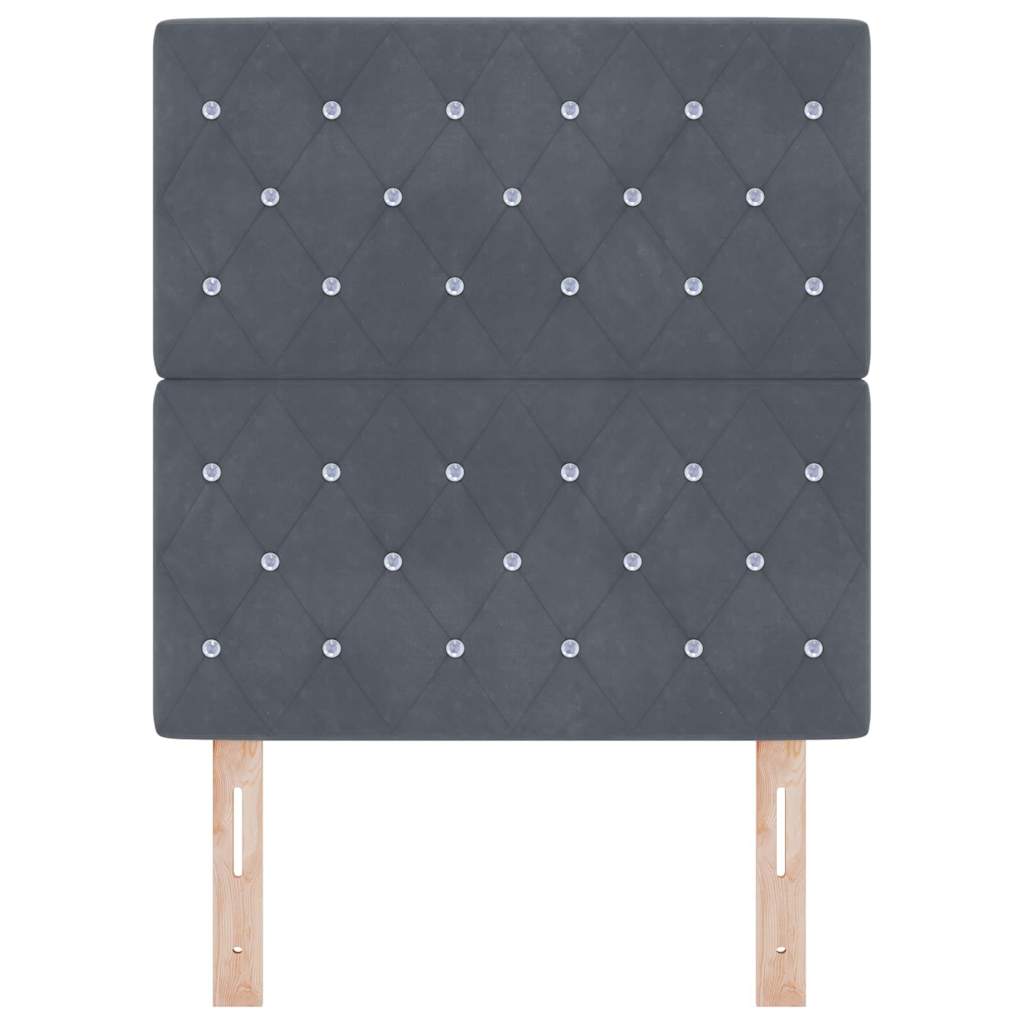 Hoofdbord Donkergrijs 80 cm Fluweel is nu te koop bij PeponiXL, paradijselijk wonen!