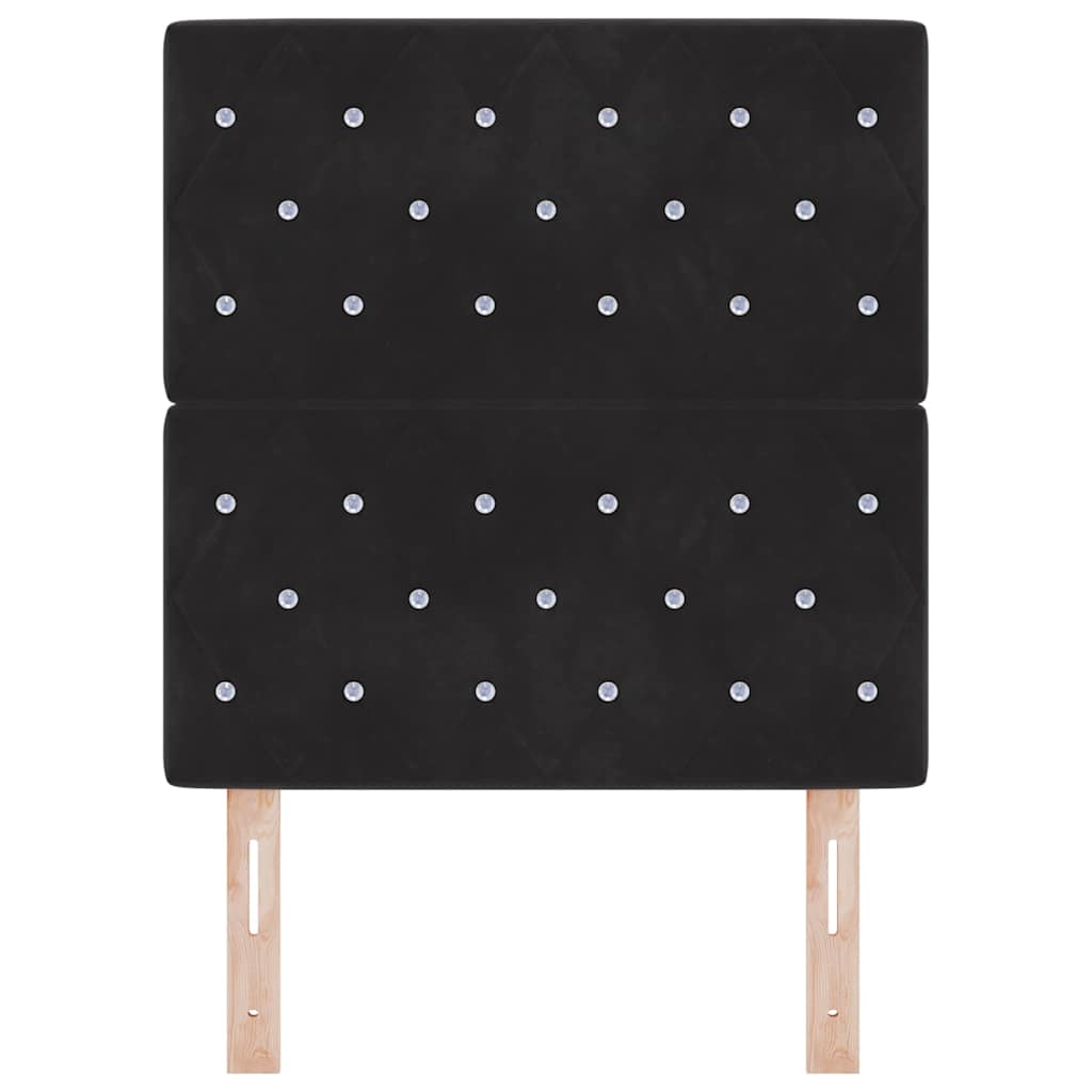 Hoofdbord Zwart 80 cm Fluweel is nu te koop bij PeponiXL, paradijselijk wonen!