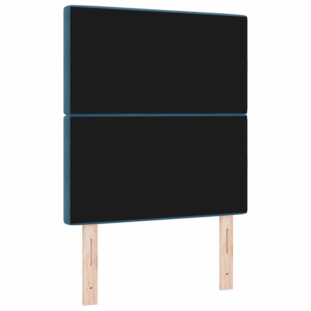 Hoofdbord Donkerblauw 80 cm Fluweel is nu te koop bij PeponiXL, paradijselijk wonen!