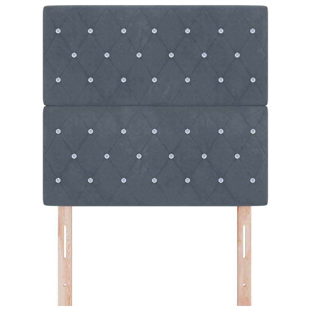 Hoofdbord Donkergrijs 90 cm Fluweel is nu te koop bij PeponiXL, paradijselijk wonen!