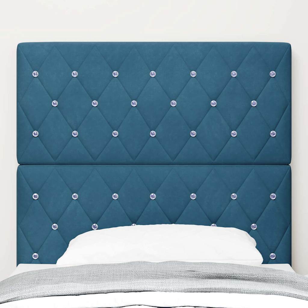 Hoofdbord Donkerblauw 90 cm Fluweel is nu te koop bij PeponiXL, paradijselijk wonen!
