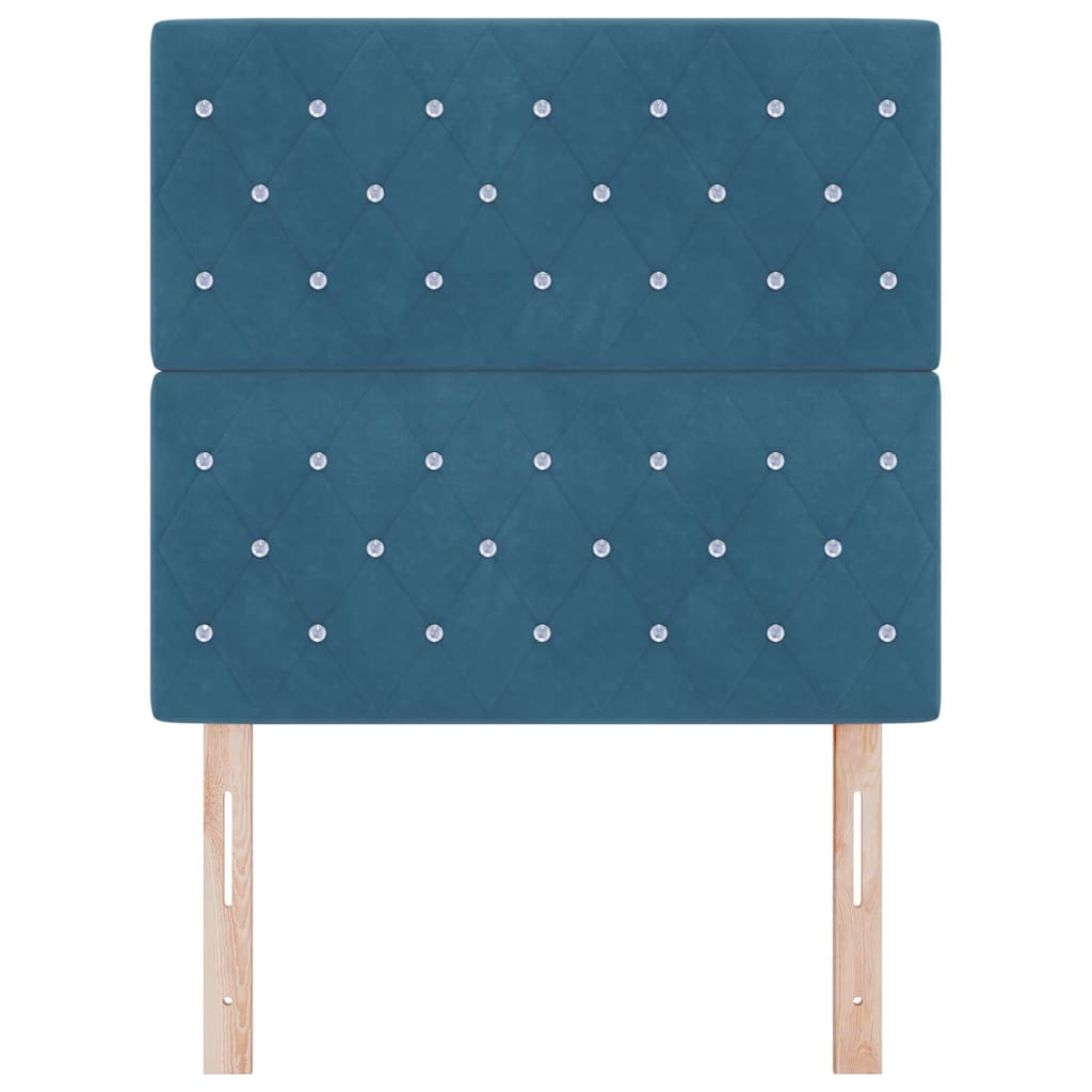 Hoofdbord Donkerblauw 90 cm Fluweel is nu te koop bij PeponiXL, paradijselijk wonen!