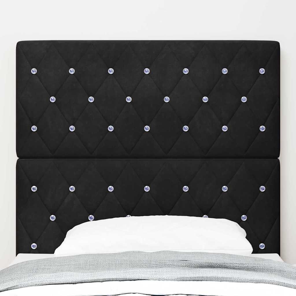 Hoofdbord Zwart 100 cm Fluweel is nu te koop bij PeponiXL, paradijselijk wonen!