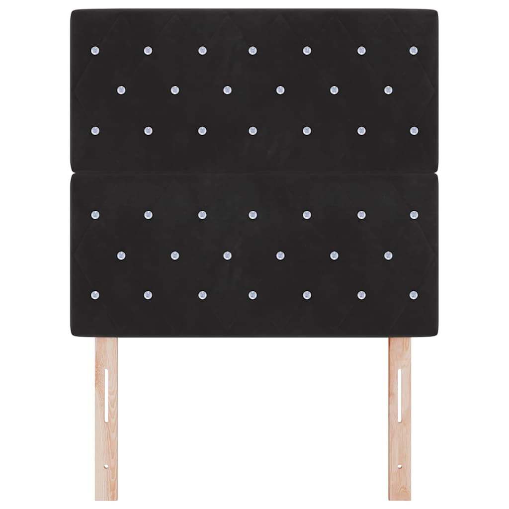 Hoofdbord Zwart 100 cm Fluweel is nu te koop bij PeponiXL, paradijselijk wonen!