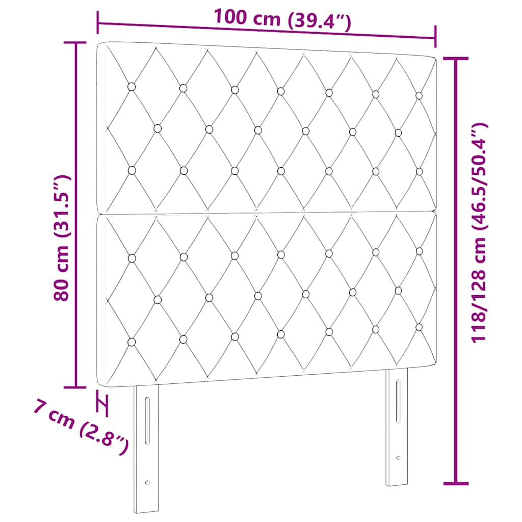 Hoofdbord Lichtgroen Grijs 100 cm Fluweel is nu te koop bij PeponiXL, paradijselijk wonen!