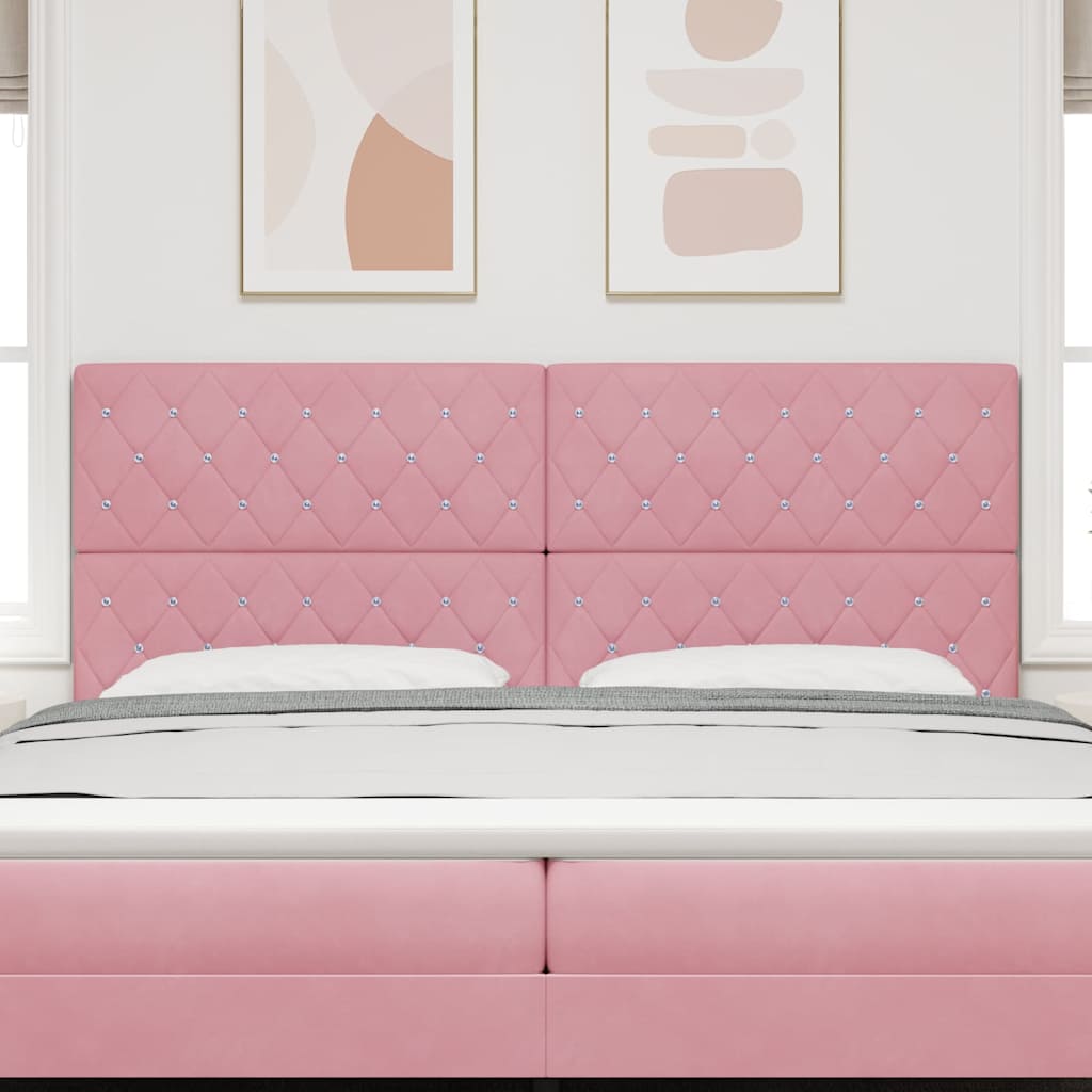Hoofdbord Roze 200 cm Fluweel is nu te koop bij PeponiXL, paradijselijk wonen!
