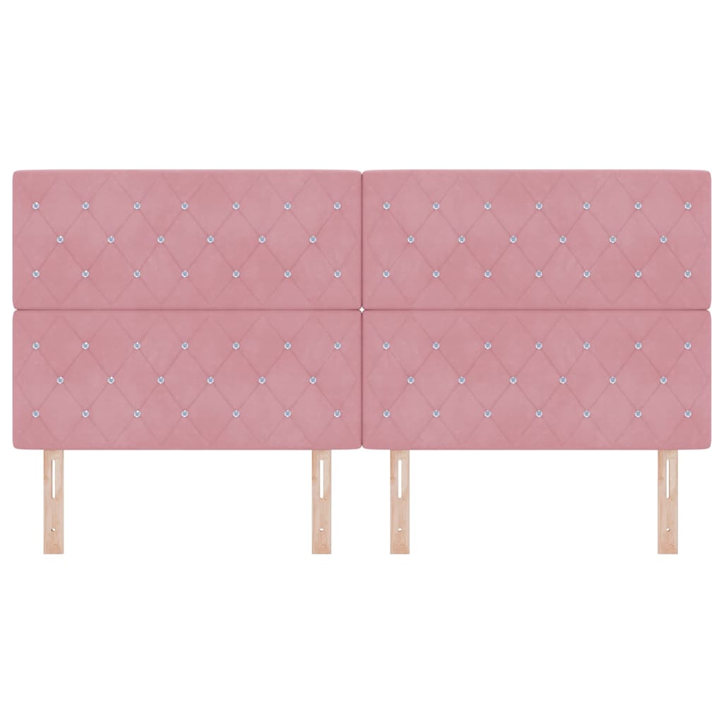 Hoofdbord Roze 200 cm Fluweel is nu te koop bij PeponiXL, paradijselijk wonen!
