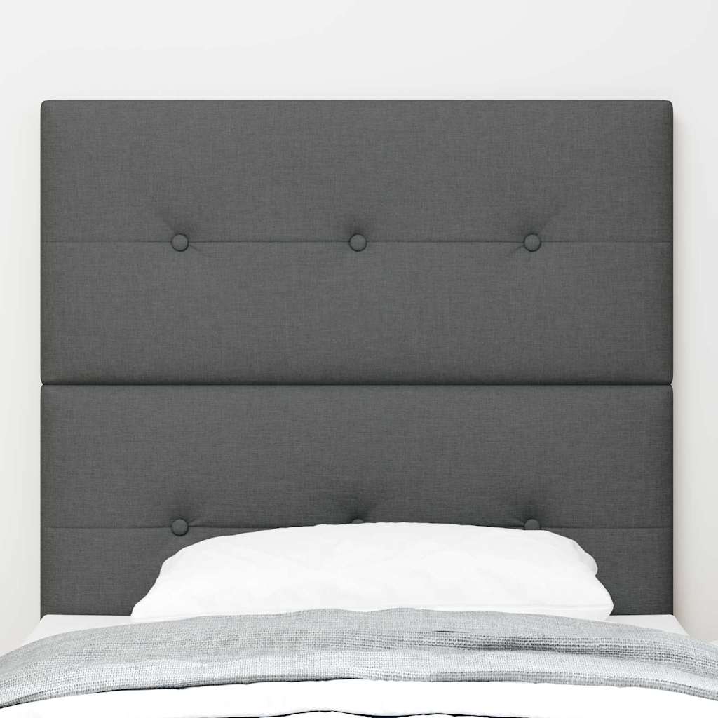 in hoogte verstelbaar hoofdbord Donkergrijs 80 cm Stof is nu te koop bij PeponiXL, paradijselijk wonen!