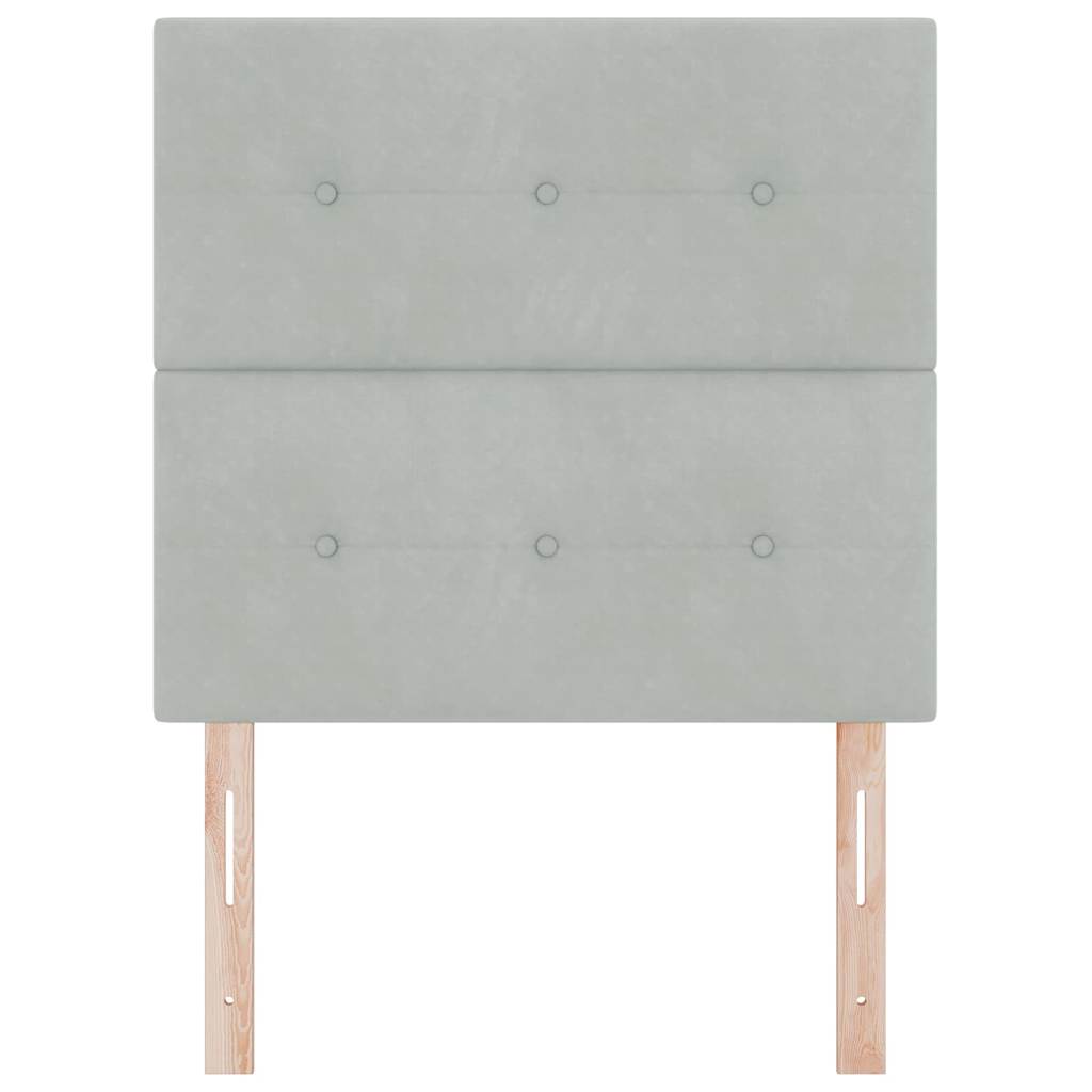 Hoofdbord Lichtgrijs 90 cm Fluweel is nu te koop bij PeponiXL, paradijselijk wonen!