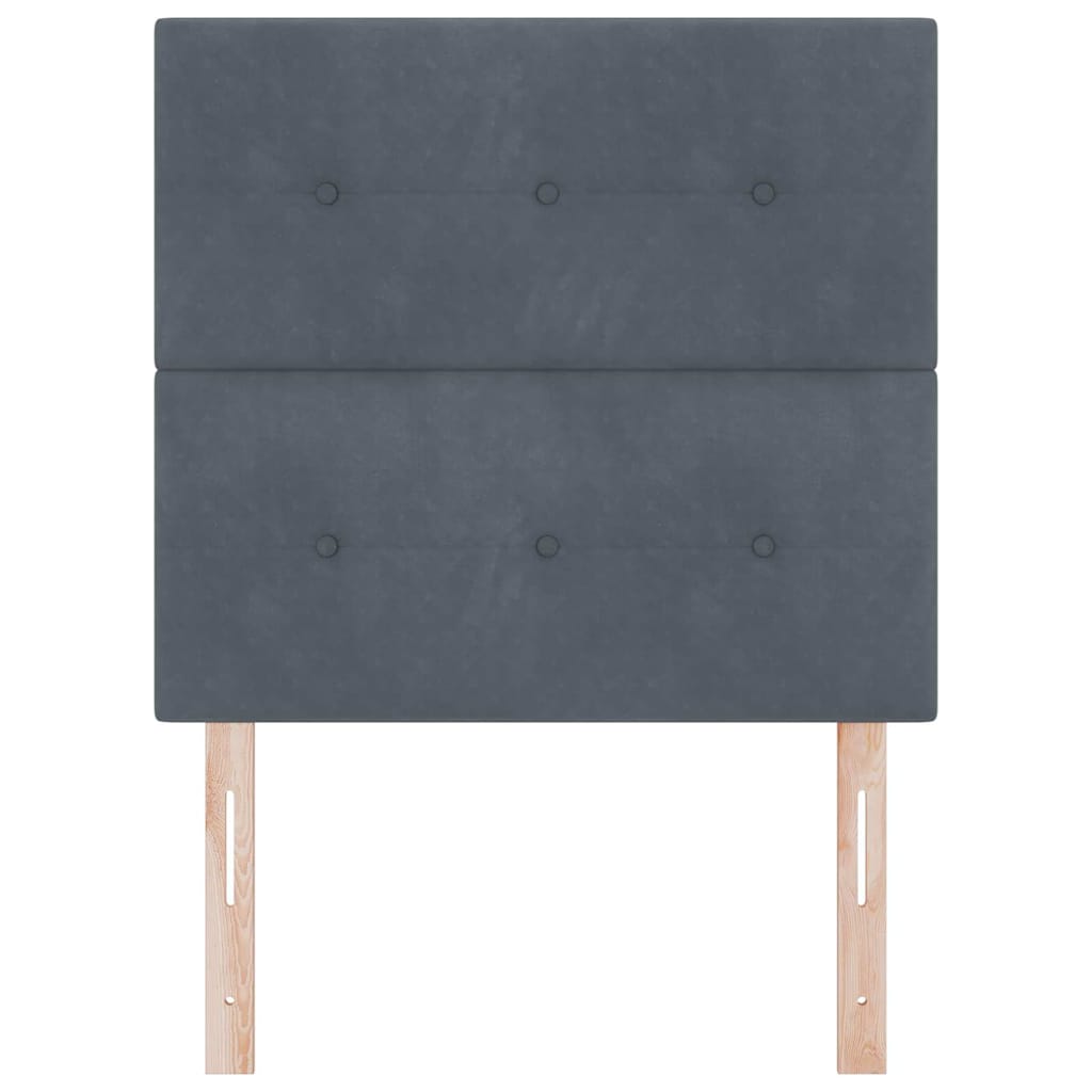 Hoofdbord Donkergrijs 90 cm Fluweel is nu te koop bij PeponiXL, paradijselijk wonen!