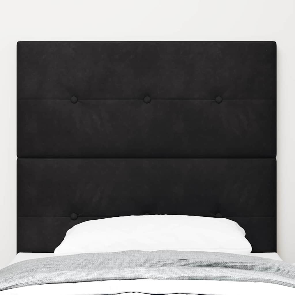 Hoofdbord Zwart 90 cm Fluweel is nu te koop bij PeponiXL, paradijselijk wonen!