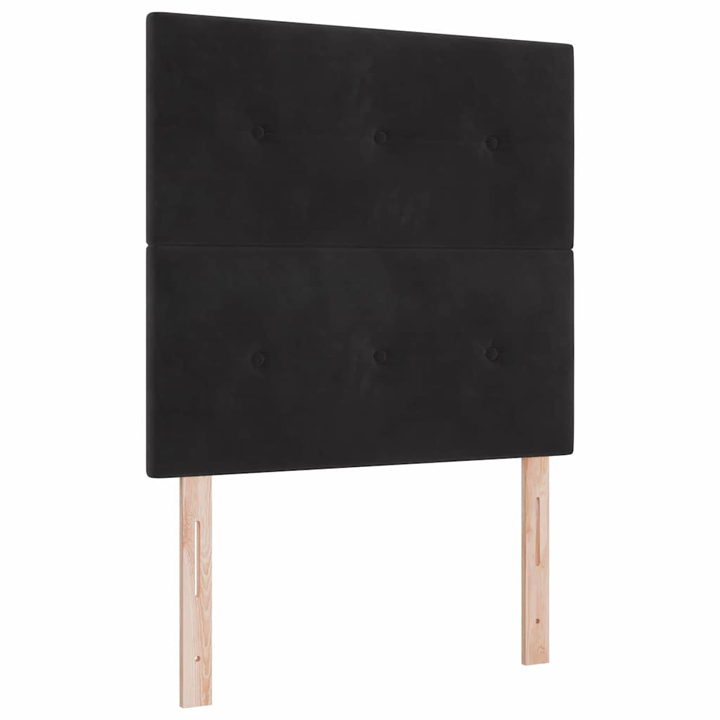 Hoofdbord Zwart 90 cm Fluweel is nu te koop bij PeponiXL, paradijselijk wonen!