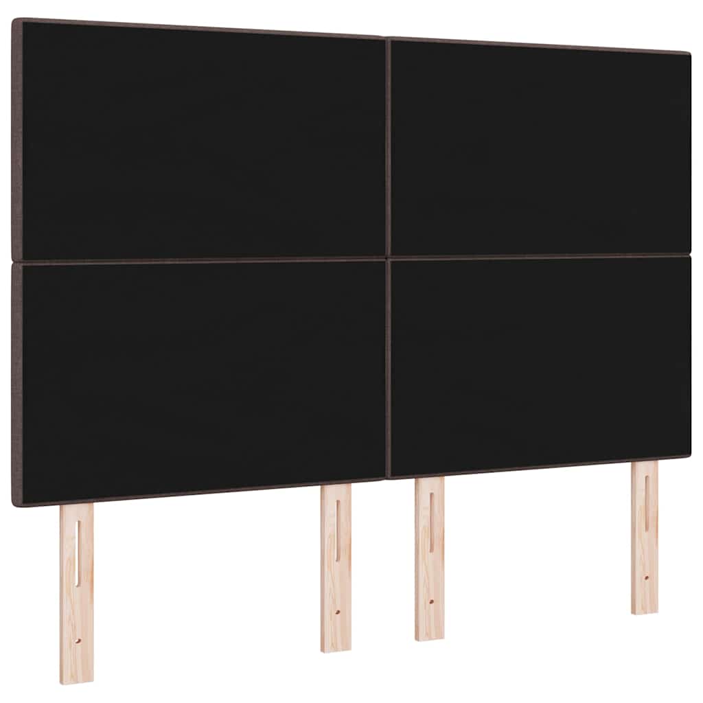 in hoogte verstelbaar hoofdbord Donkerbruin 144 cm Stof is nu te koop bij PeponiXL, paradijselijk wonen!