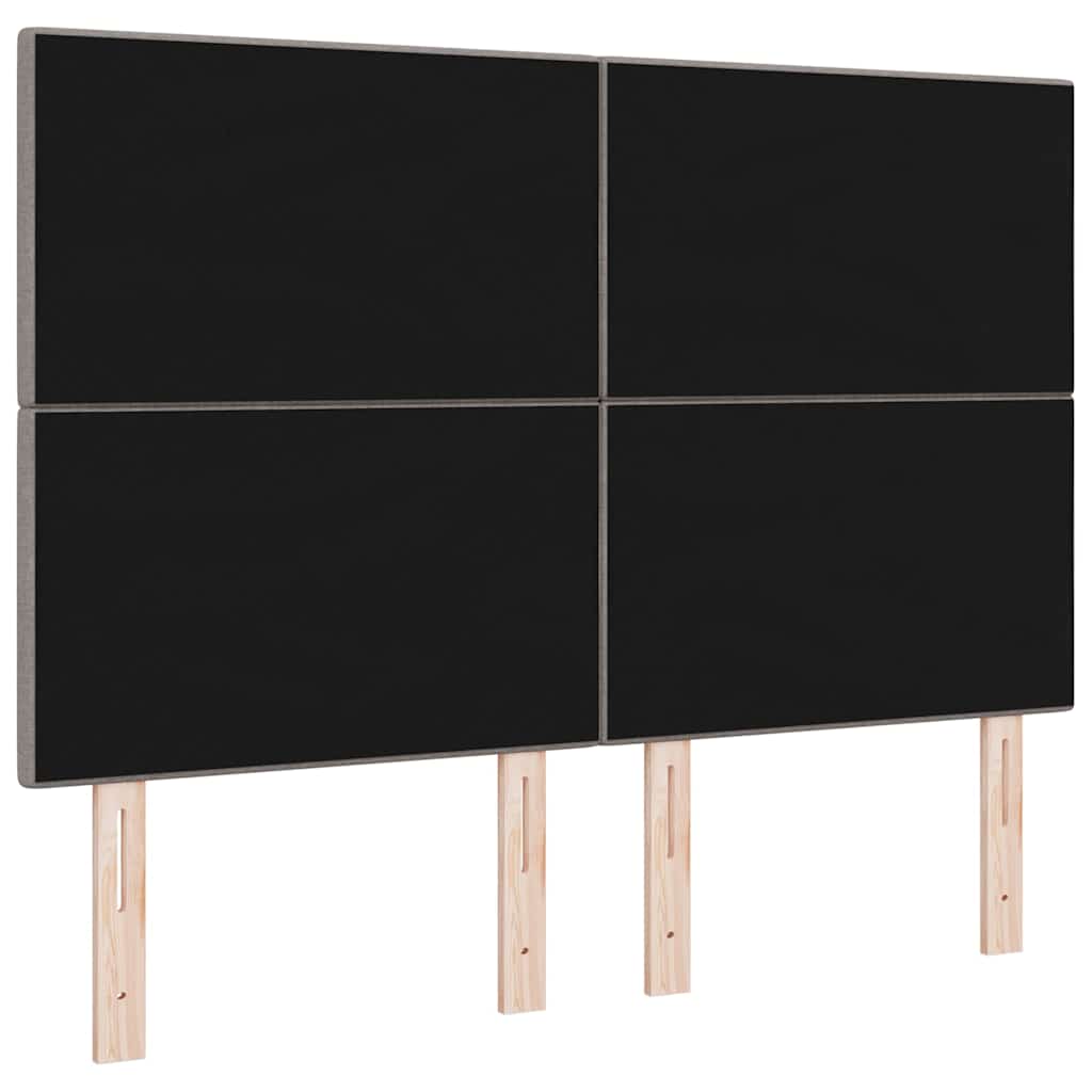 in hoogte verstelbaar hoofdbord Taupe 144 cm Stof is nu te koop bij PeponiXL, paradijselijk wonen!