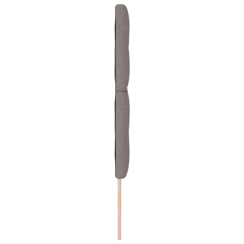 in hoogte verstelbaar hoofdbord Taupe 144 cm Stof is nu te koop bij PeponiXL, paradijselijk wonen!