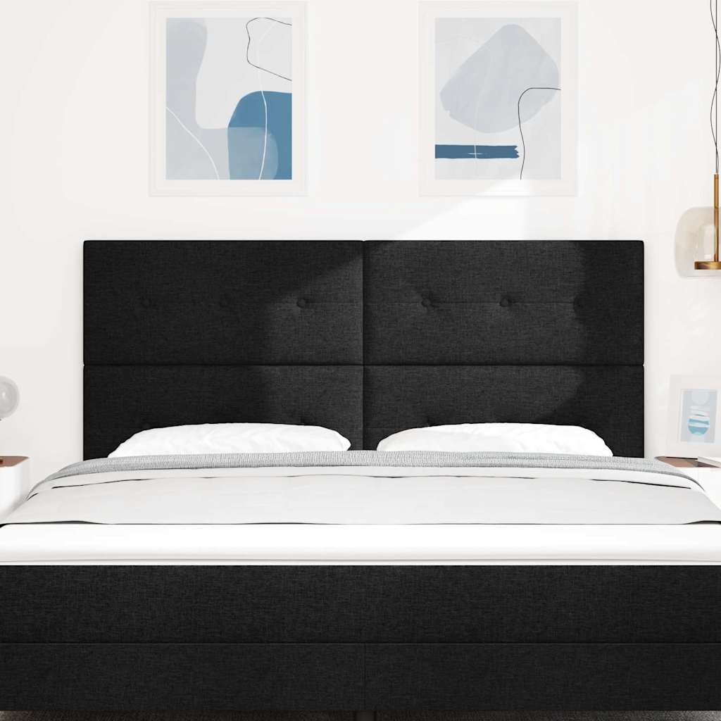 in hoogte verstelbaar hoofdbord Zwart 180 cm Stof is nu te koop bij PeponiXL, paradijselijk wonen!