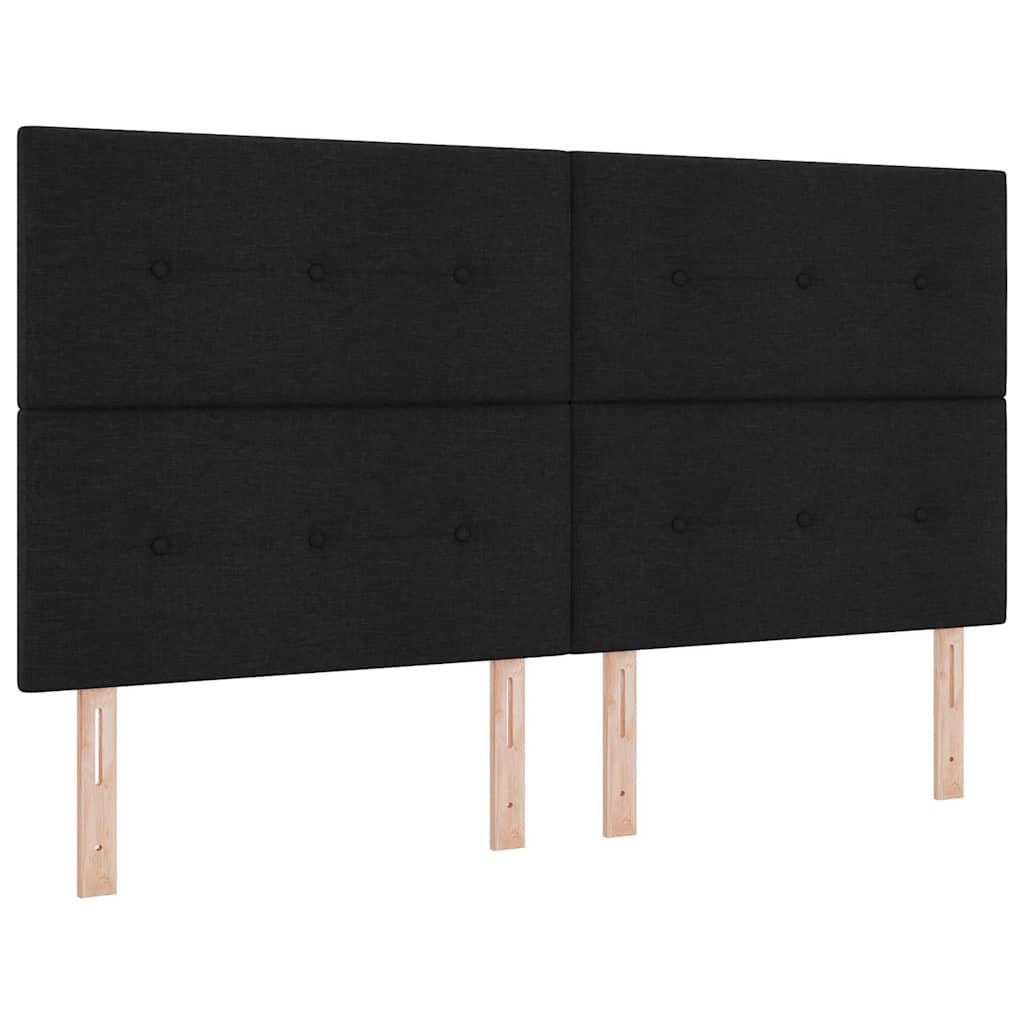 in hoogte verstelbaar hoofdbord Zwart 180 cm Stof is nu te koop bij PeponiXL, paradijselijk wonen!