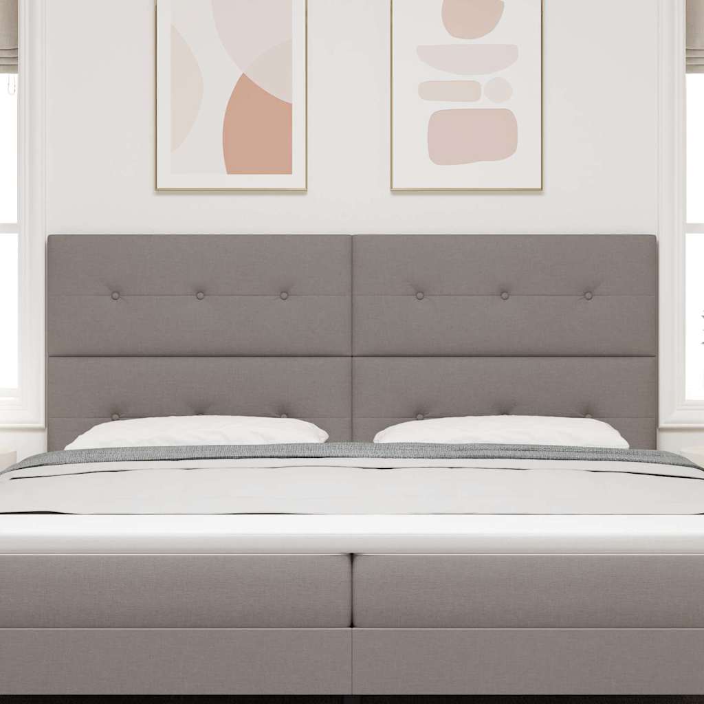 in hoogte verstelbaar hoofdbord Taupe 200 cm Stof is nu te koop bij PeponiXL, paradijselijk wonen!