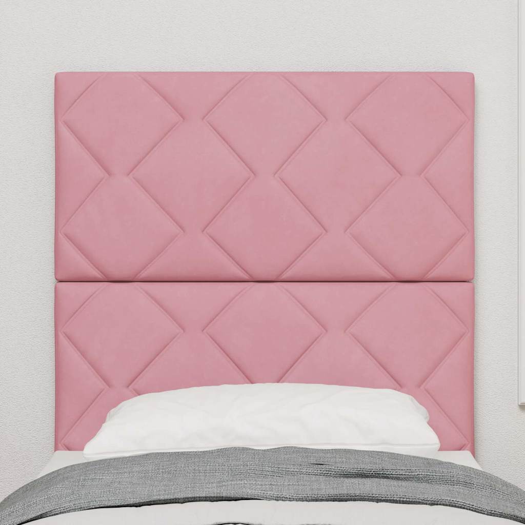 Hoofdbord Roze 80 cm Fluweel is nu te koop bij PeponiXL, paradijselijk wonen!