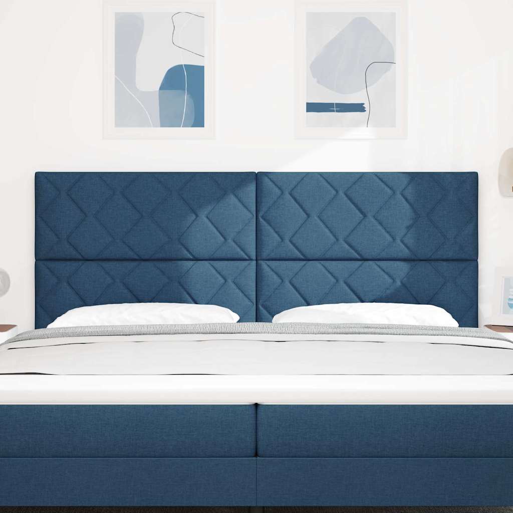 Hoofdbord Blauw 200 cm Stof is nu te koop bij PeponiXL, paradijselijk wonen!