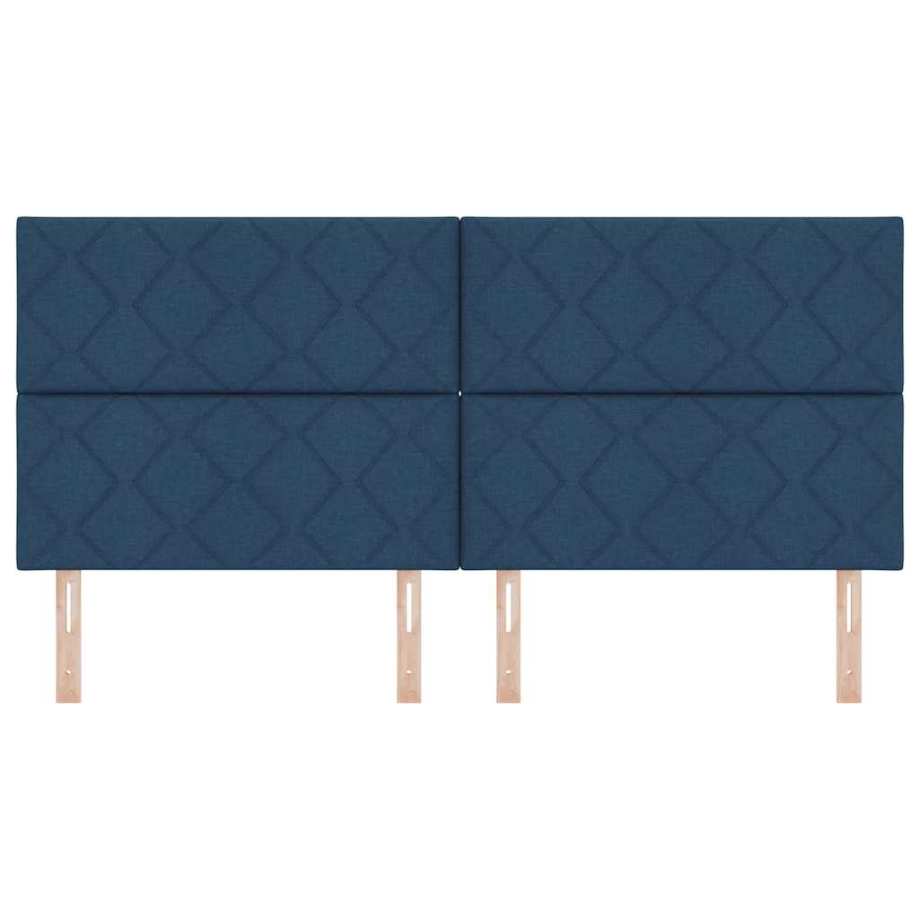 Hoofdbord Blauw 200 cm Stof is nu te koop bij PeponiXL, paradijselijk wonen!