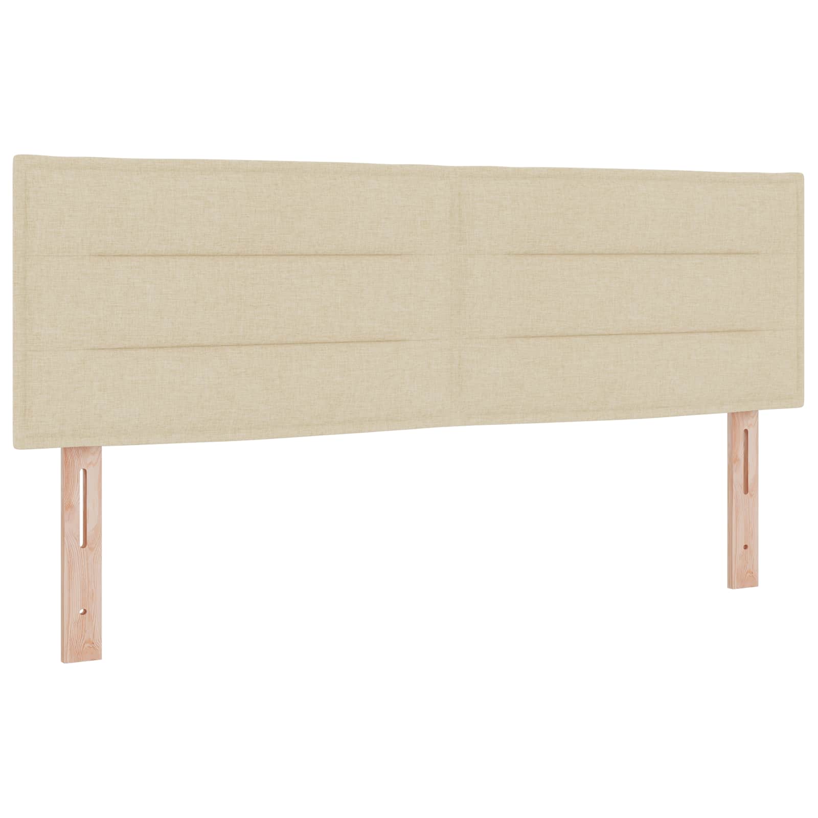 LED Hoofdbord met LED-stripverlichting Crème 160 cm Stof is nu te koop bij PeponiXL, paradijselijk wonen!