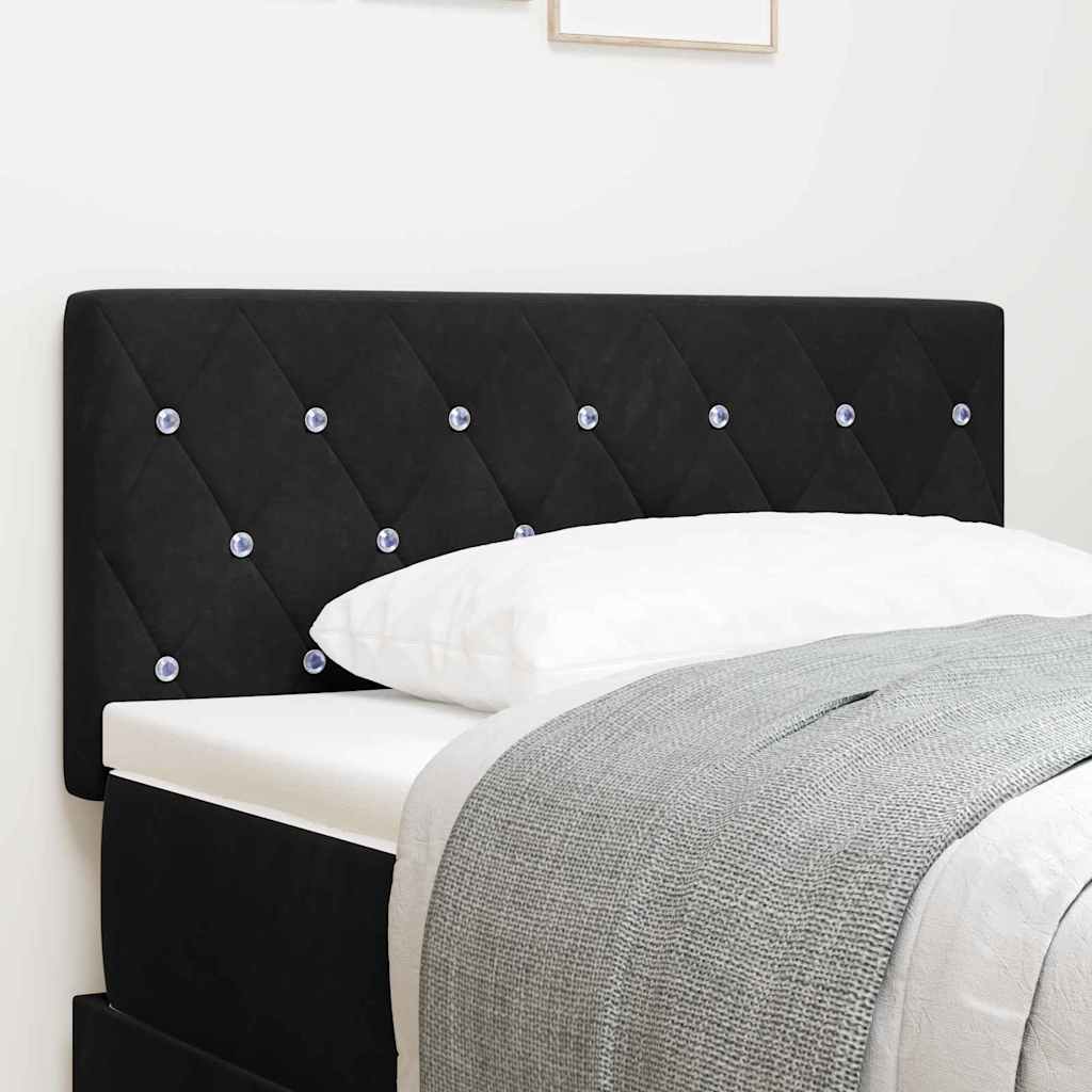 LED Hoofdbord met LED-stripverlichting Zwart 90 cm Fluweel is nu te koop bij PeponiXL, paradijselijk wonen!