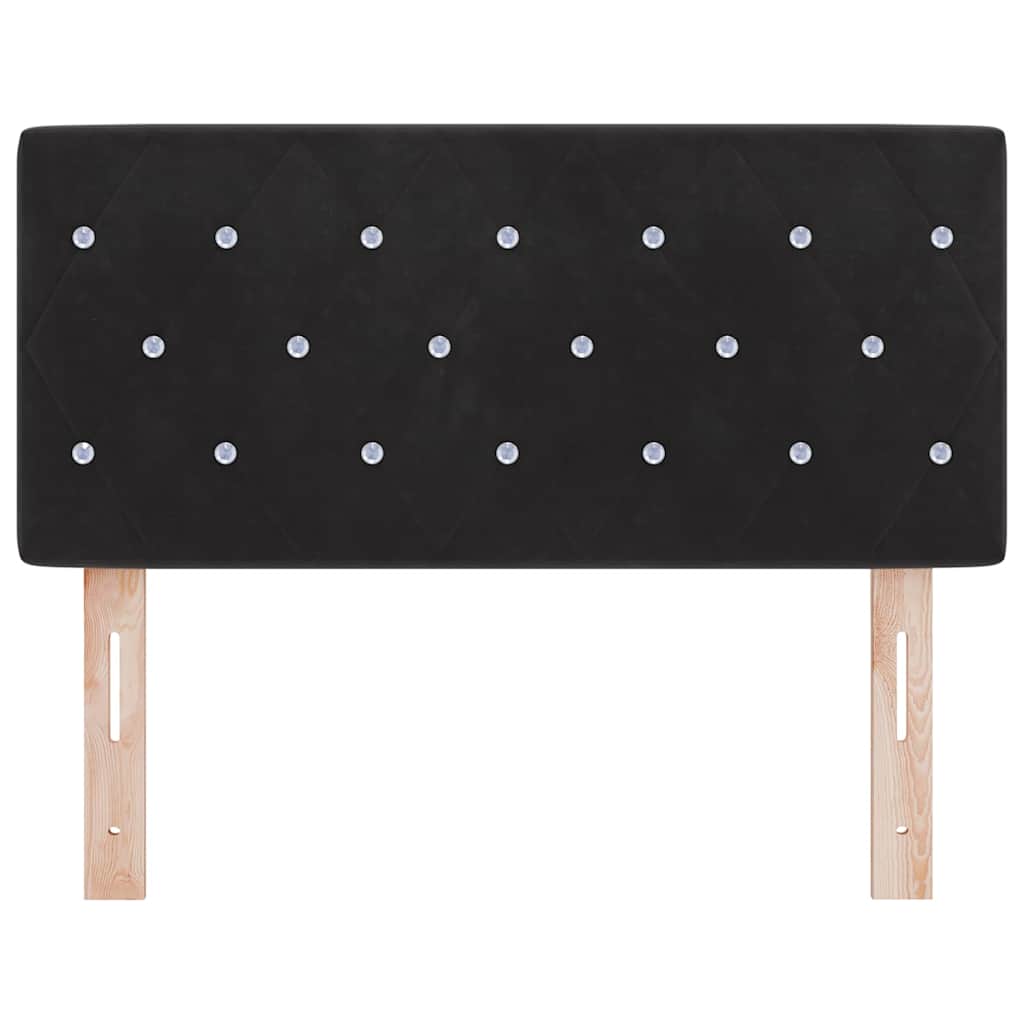 LED Hoofdbord met LED-stripverlichting Zwart 90 cm Fluweel is nu te koop bij PeponiXL, paradijselijk wonen!