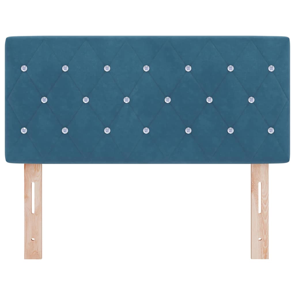 LED Hoofdbord met hoofdeinde Donkerblauw 90 cm Fluweel is nu te koop bij PeponiXL, paradijselijk wonen!