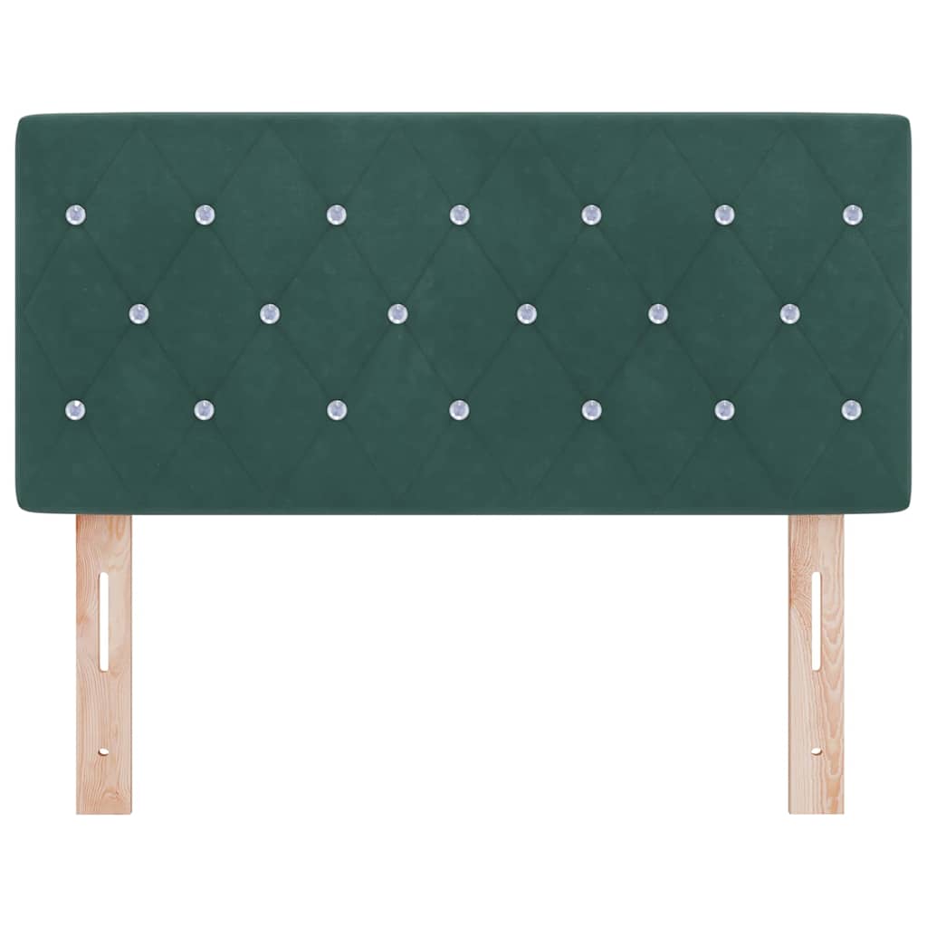 LED Hoofdbord met hoofdeinde Donkergroen 100 cm Fluweel is nu te koop bij PeponiXL, paradijselijk wonen!