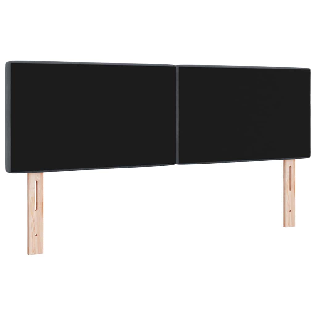 LED Hoofdbord met hoofdeinde Donkergrijs 160 cm Fluweel is nu te koop bij PeponiXL, paradijselijk wonen!