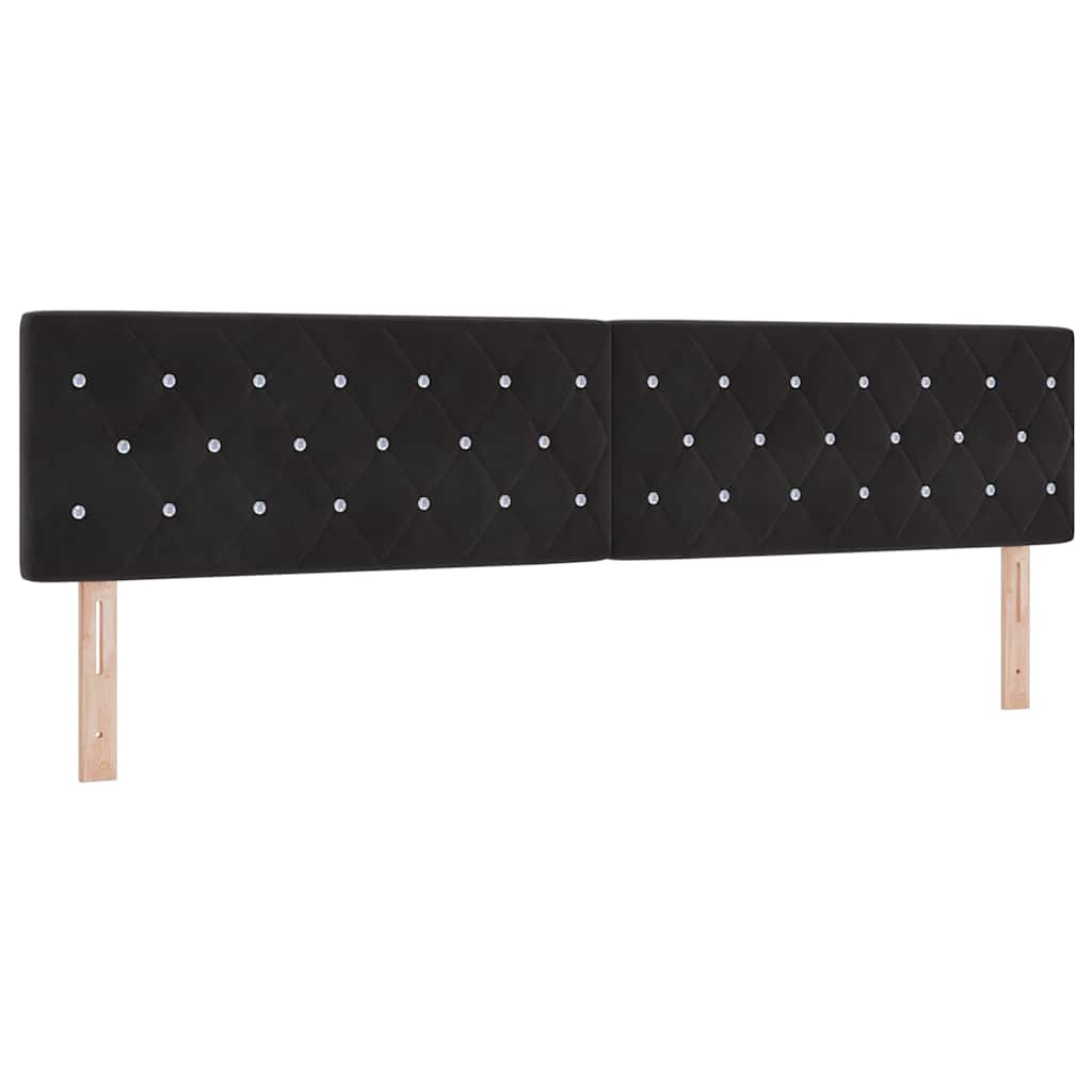 LED Hoofdbord met LED-stripverlichting Zwart 200 cm Fluweel is nu te koop bij PeponiXL, paradijselijk wonen!