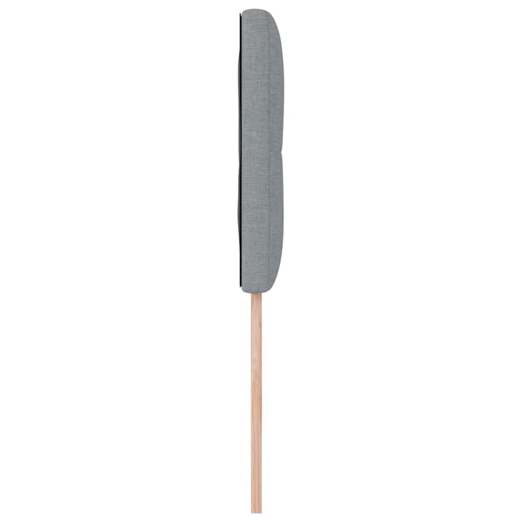 LED Hoofdbord met LED-stripverlichting Lichtgrijs 90 cm Stof is nu te koop bij PeponiXL, paradijselijk wonen!