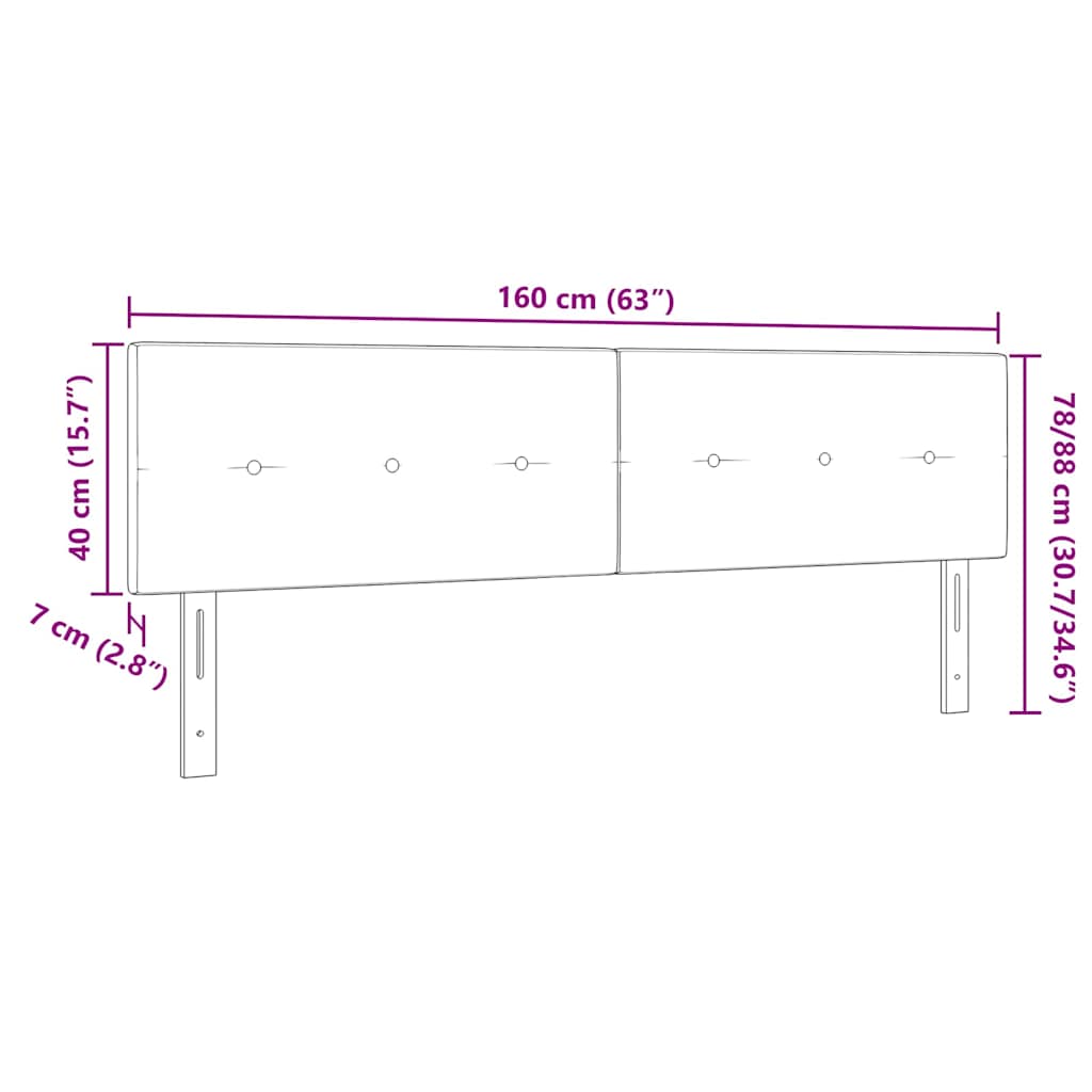LED Hoofdbord met LED-striplichten Lichtgrijs 160 cm Polyester is nu te koop bij PeponiXL, paradijselijk wonen!