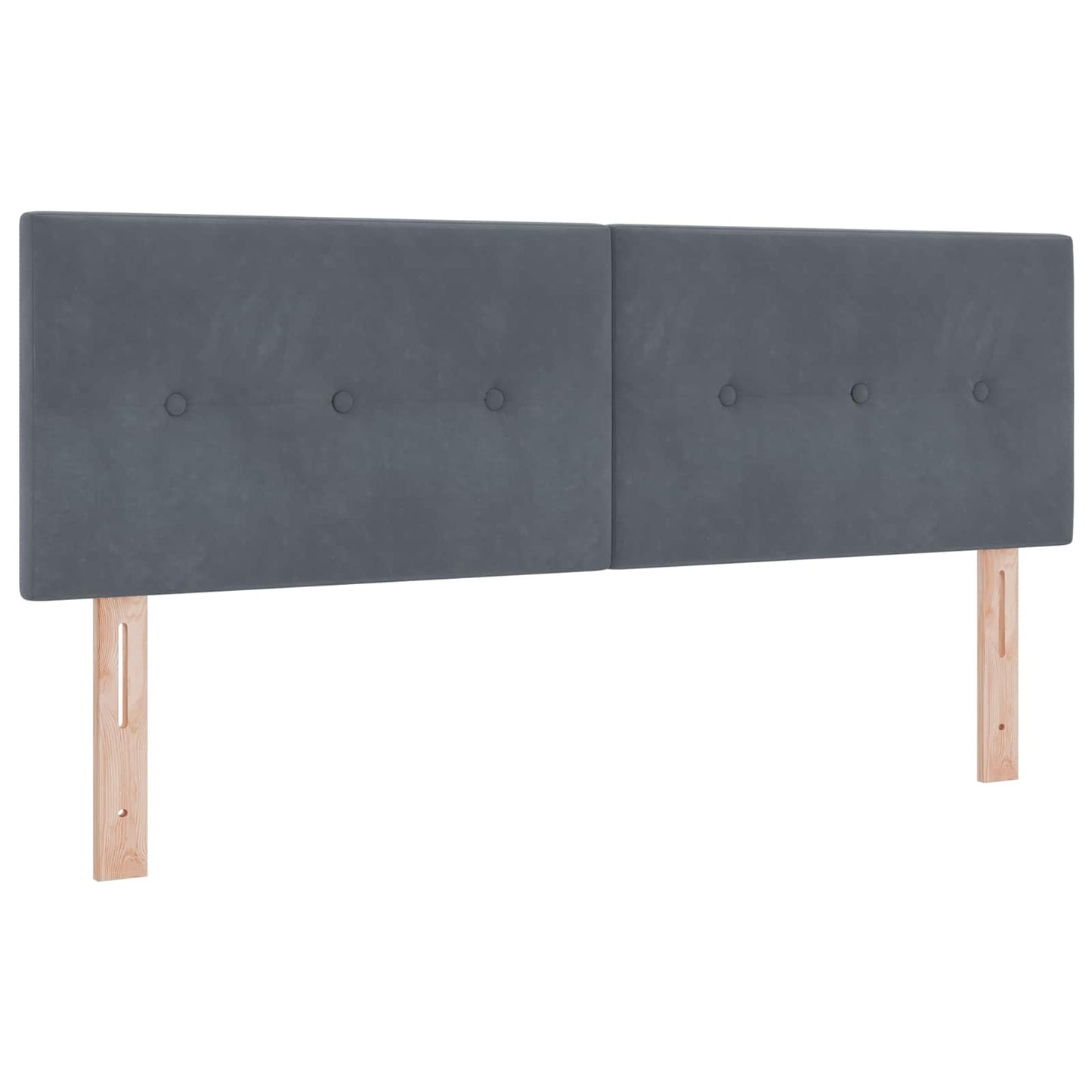 LED Hoofdbord met LED-stripverlichting Grijs 160 cm Fluweel is nu te koop bij PeponiXL, paradijselijk wonen!