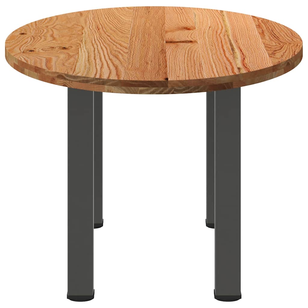 Eettafel 200x100x74 cm ovaal massief eikenhout lichtbruin is nu te koop bij PeponiXL, paradijselijk wonen!