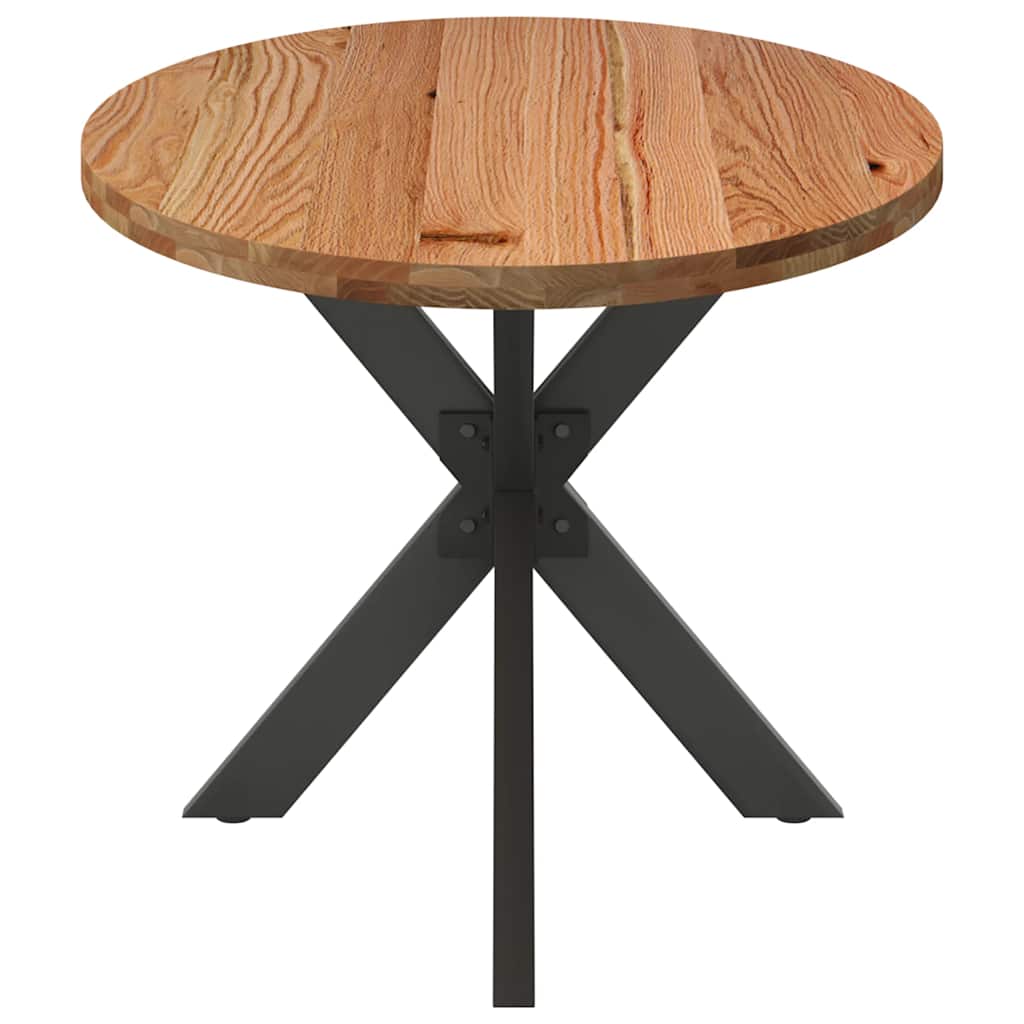 Eettafel 200x100x74 cm ovaal massief eikenhout lichtbruin is nu te koop bij PeponiXL, paradijselijk wonen!