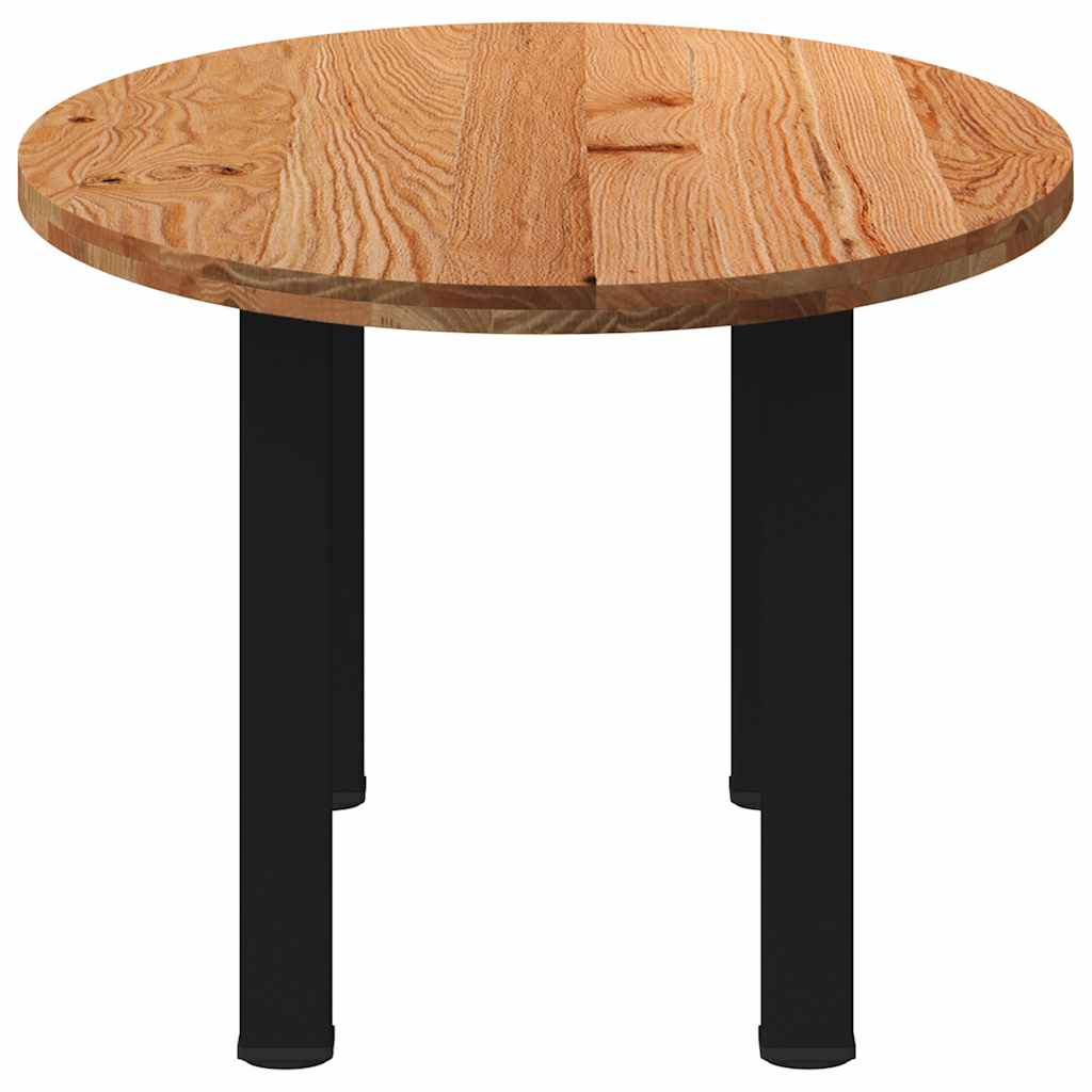 Eettafel 200x100x74 cm ovaal massief eikenhout lichtbruin is nu te koop bij PeponiXL, paradijselijk wonen!