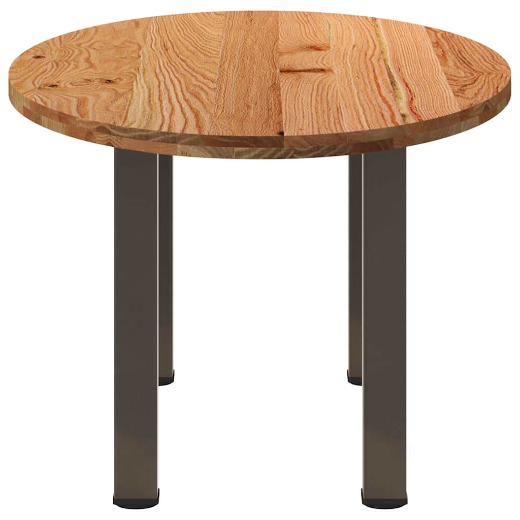 Eettafel 200x100x74 cm ovaal massief eikenhout lichtbruin is nu te koop bij PeponiXL, paradijselijk wonen!