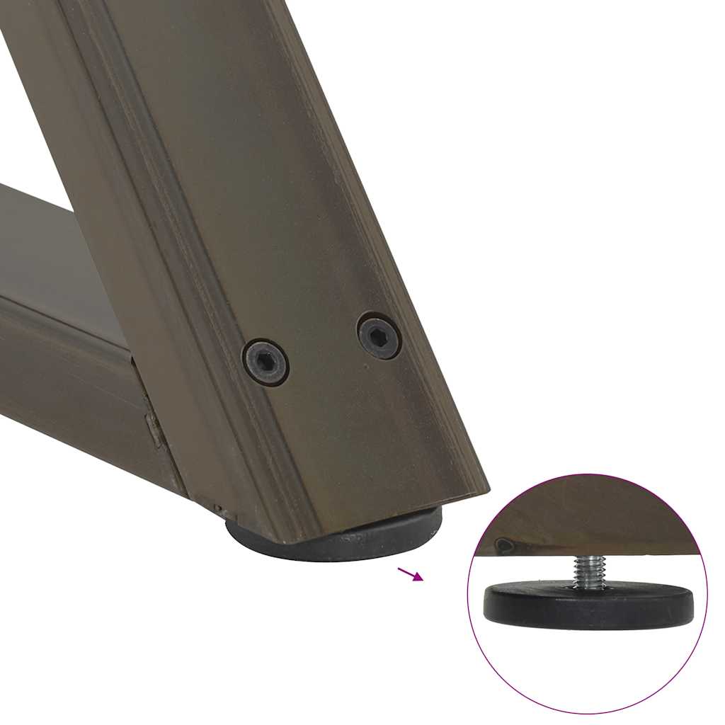 Eettafel 200x100x74 cm ovaal massief eikenhout lichtbruin is nu te koop bij PeponiXL, paradijselijk wonen!