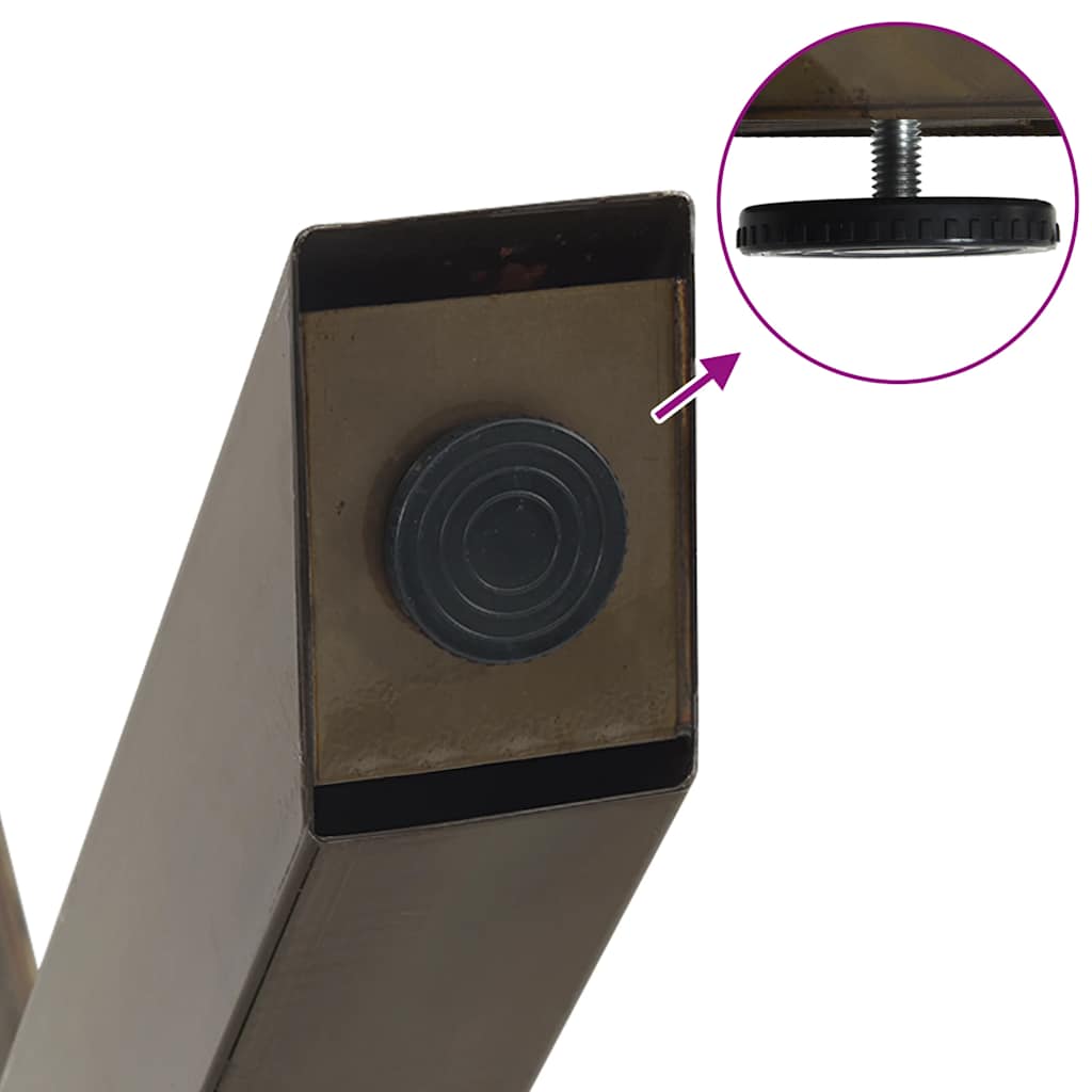 Eettafel 200x100x74 cm ovaal massief eikenhout lichtbruin is nu te koop bij PeponiXL, paradijselijk wonen!