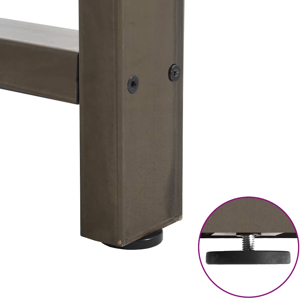 Eettafel 200x100x74 cm ovaal massief eikenhout lichtbruin is nu te koop bij PeponiXL, paradijselijk wonen!