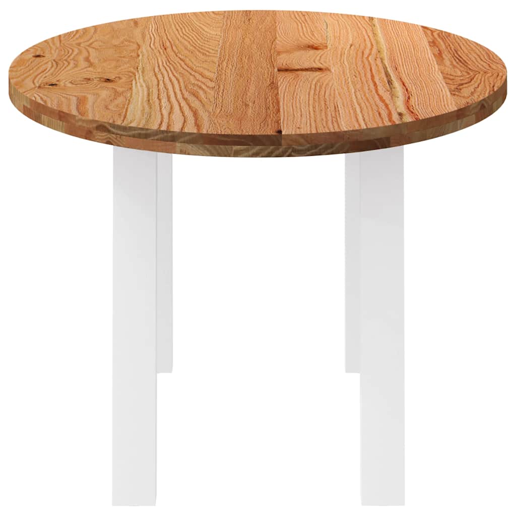 Eettafel 200x100x74 cm ovaal massief eikenhout lichtbruin is nu te koop bij PeponiXL, paradijselijk wonen!