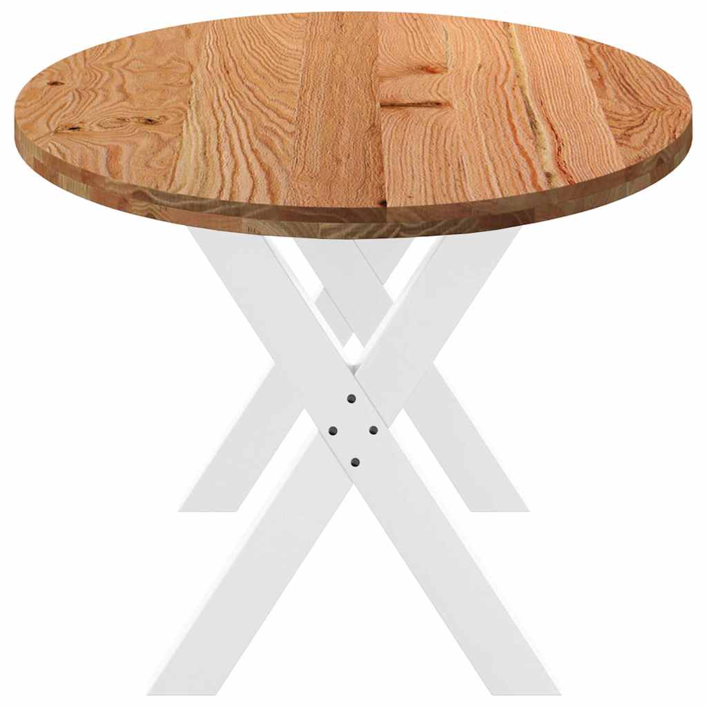 Eettafel 200x100x74 cm ovaal massief eikenhout lichtbruin is nu te koop bij PeponiXL, paradijselijk wonen!