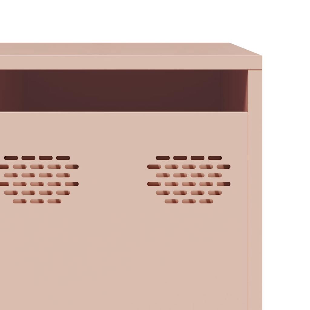 Tv-meubel 202x39x43,5 cm koudgewalst staal roze is nu te koop bij PeponiXL, paradijselijk wonen!