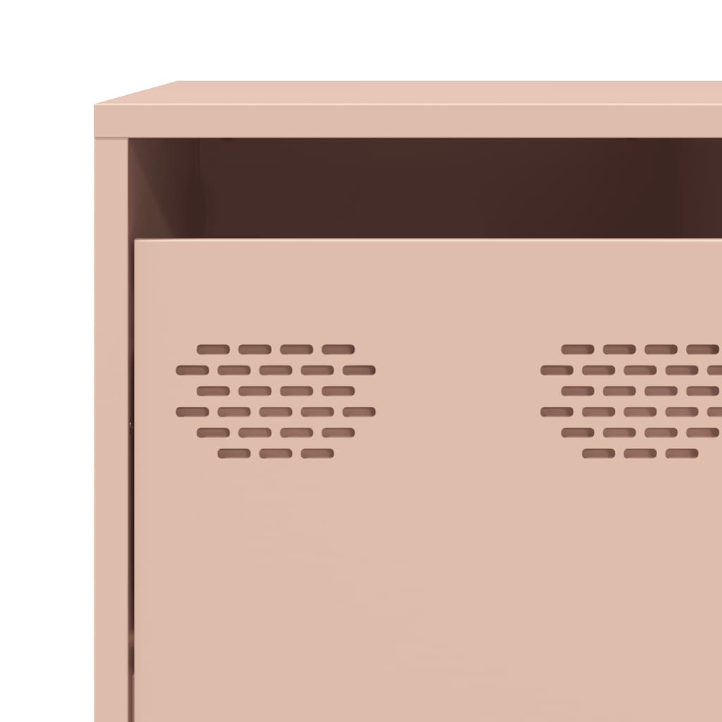 Dressoir 135x39x73,5 cm koudgewalst staal roze is nu te koop bij PeponiXL, paradijselijk wonen!
