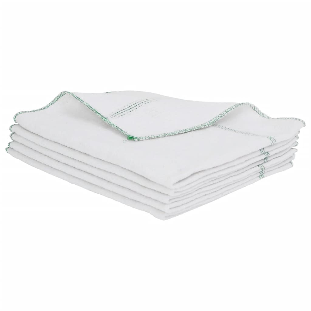 Reinigingsdoeken 5 st gestreept 50x60 cm wit en groen is nu te koop bij PeponiXL, paradijselijk wonen!