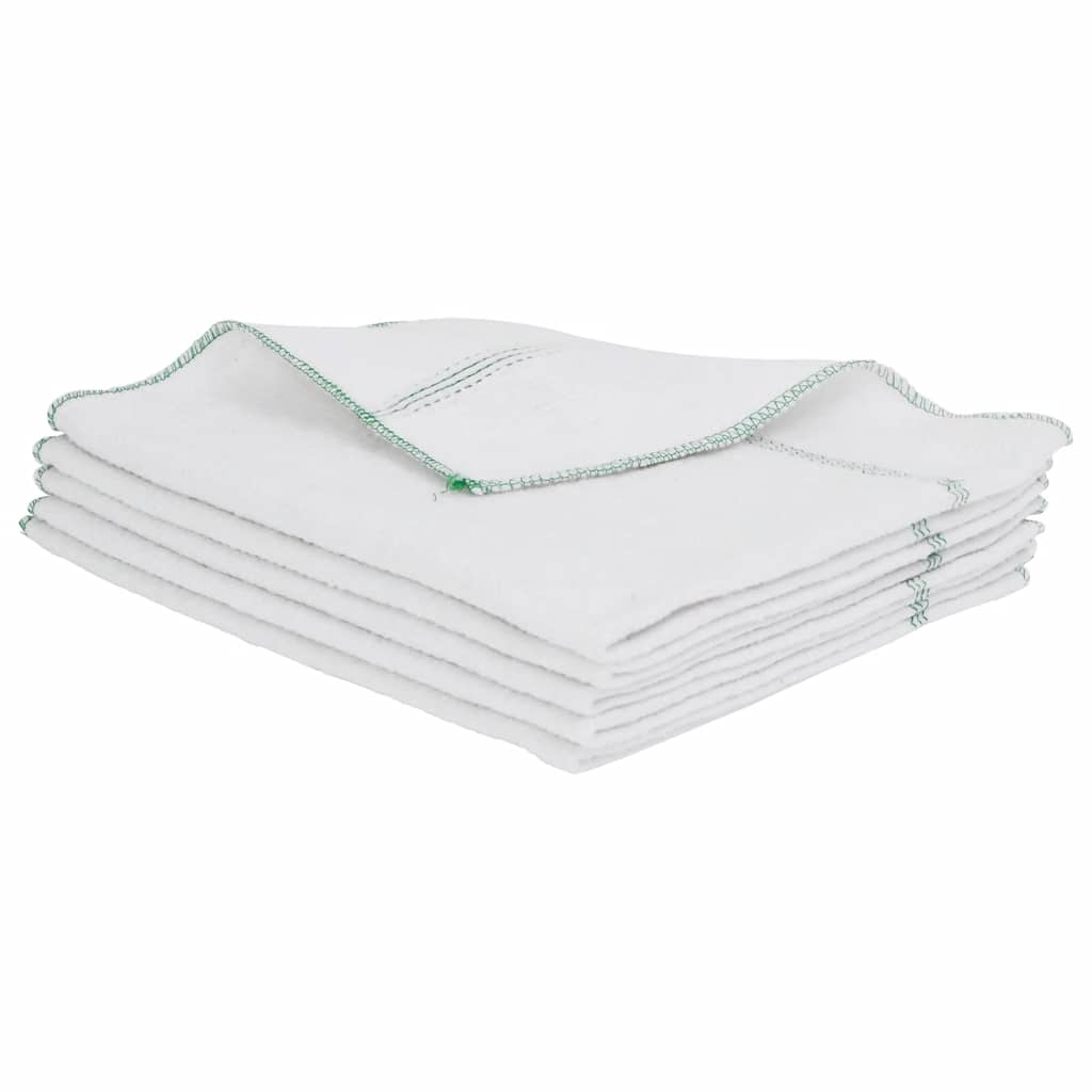 Reinigingsdoeken 5 st gestreept 50x60 cm wit en groen is nu te koop bij PeponiXL, paradijselijk wonen!